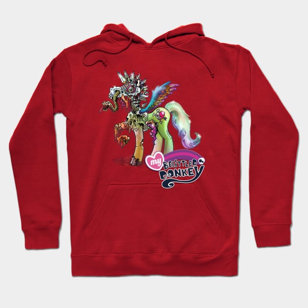 My Belittled Donkey Spot Illustration Hoodie by karlfrey